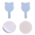 thumbnail image 3 of Techinal Handheld Cute Cats/Bear Ears Cosmetic Mirrors Crystal Epoxy Resin Mold Silicone Mould DIY Crafts Decorations Casting Tools, 3 of 14