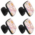 thumbnail image 2 of 4 Pcs Square Cabinet Handle Cupboard Knob Drawer Pulls Handle Cute Animals in Love Drawer Knobs with Screws Furniture Decoration, 2 of 7