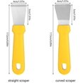thumbnail image 1 of Raspador de limpieza de acero inoxidable de 2 uds para hornos, estufas, placa de inducción, 1 of 2