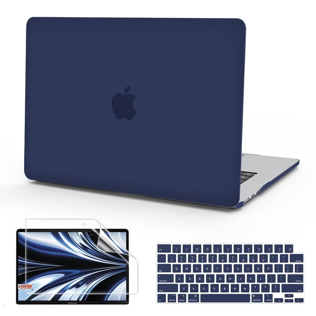 Funda B BELK compatible con MacBook Air de 13,6 pulgadas a 2025, color azul marino