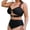 A-Black560, variant on Womens Oversize Bikini Set V Neck Sleeveless Starfish Embellished High Waist Bottom Quick Dry Elegant Beach Swimsuits
