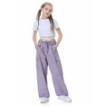 thumbnail image 5 of Rolanko Parachute Pants for Girls Y2K Cargo Trousers with Pockets Harajuku Jogger Pants, 5 of 7