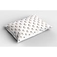 thumbnail image 2 of Ambesonne Pineapple Pillow Sham 2 Pack, Organic Tropical Fruits, 26"x20", Dark Slate Blue Almond, 2 of 3