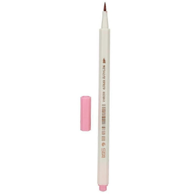 Soft Head Metal Paint Pen Art Supplies Painting Tools for Album Cover / Dark Paper6551BR Soft Pen Point 10 Colors