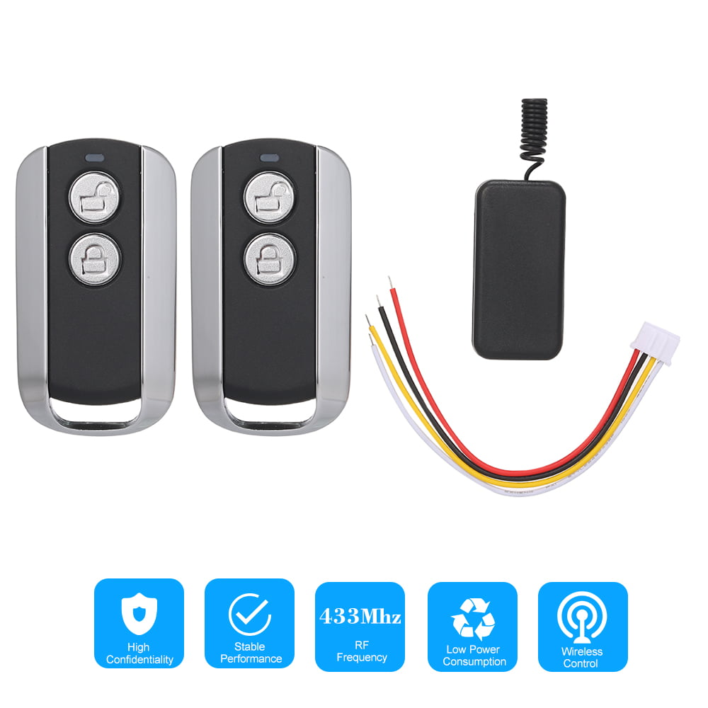 433Mhz Home Smart Push Button Wireless Switch Light RF Remote Control Receiver