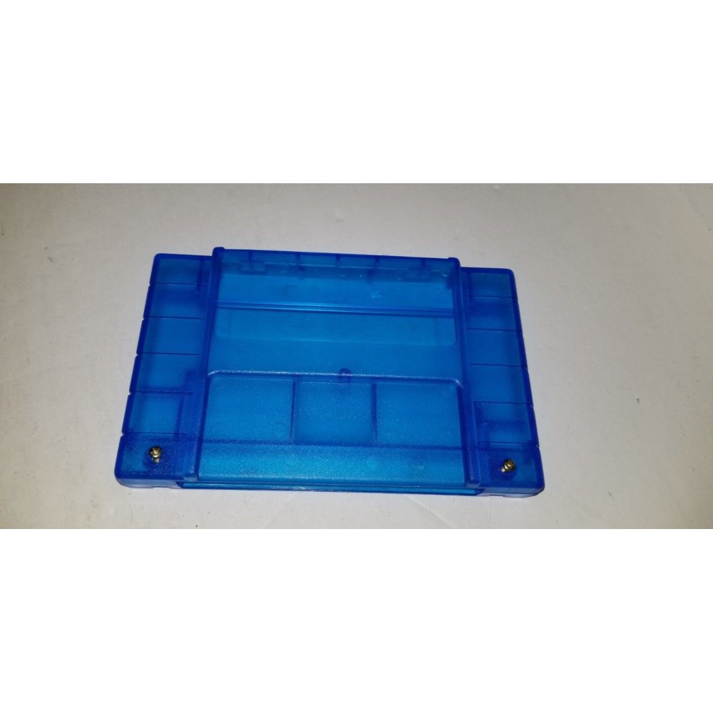 Clear Blue SNES Super Nintendo Replacement Shell Cartridge Case W