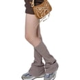 thumbnail image 2 of hirigin Women's Stretch Leg Warmers, Knee High Slouchy Socks Solid Color Boot Cuffs Costume Accessory, 2 of 7