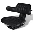 thumbnail image 1 of vidaXL Tractor Seat with Backrest Black, 1 of 5