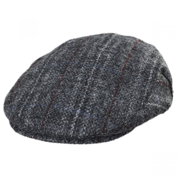 Loch Alsh Harris Tweed Wool Ivy Cap - S  - Gray Mix