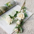 thumbnail image 4 of Trayknick 6 Pack Artificial Flowers, Rose Branch Portable Korean Style Fabric Fadeless Vivid Simulation Peony Bouquet Home Garden Wedding Decoration, 4 of 8