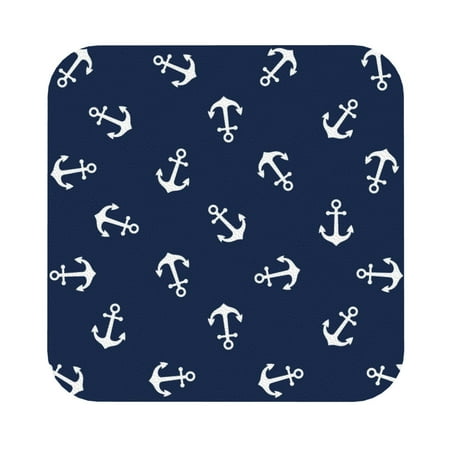 

Bingfone Nautical Themed Simple Anchors Personalized Coaster Set 4 For Drinks Coffee Table Bar Beer Wine Cup Coasters 4 Inch