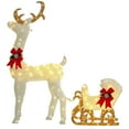 thumbnail image 1 of Outsunny Light Up Reindeer Christmas Decoration with 170 LED Lights, 1 of 10