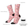 thumbnail image 4 of Yiaed cartoon goose rainbow Print Great elasticity Crew Socks Sports socks for Men and Women, 4 of 6