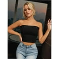 thumbnail image 3 of Women's Basic Casual Strapless Backless Bandeau Bra Tube Top, 3 of 5
