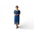 thumbnail image 1 of Chemin de Moda Robe Midi Ample à Imprimé Bordure pour Femme, Robe d'Été Décontractée, 1 of 1