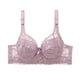 thumbnail image 1 of Gibobby Brasier deportivo para mujer Ropa interior de copa de pecho con tirantes de sujetador de encaje sexy para mujer Brasier mujer busto(Morado,85B), 1 of 3