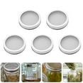 thumbnail image 6 of HEALEEP 5Pcs Practical Sprouting Lid Silver Round for Straining Draining and Ventilation in Home Gardening, 6 of 8