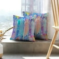 thumbnail image 6 of LALILO Throw Pillow Covers Acrylic Art Acrylic Canvas Color Cushion Cover 18" x 18", 4117 Pack, 6 of 6