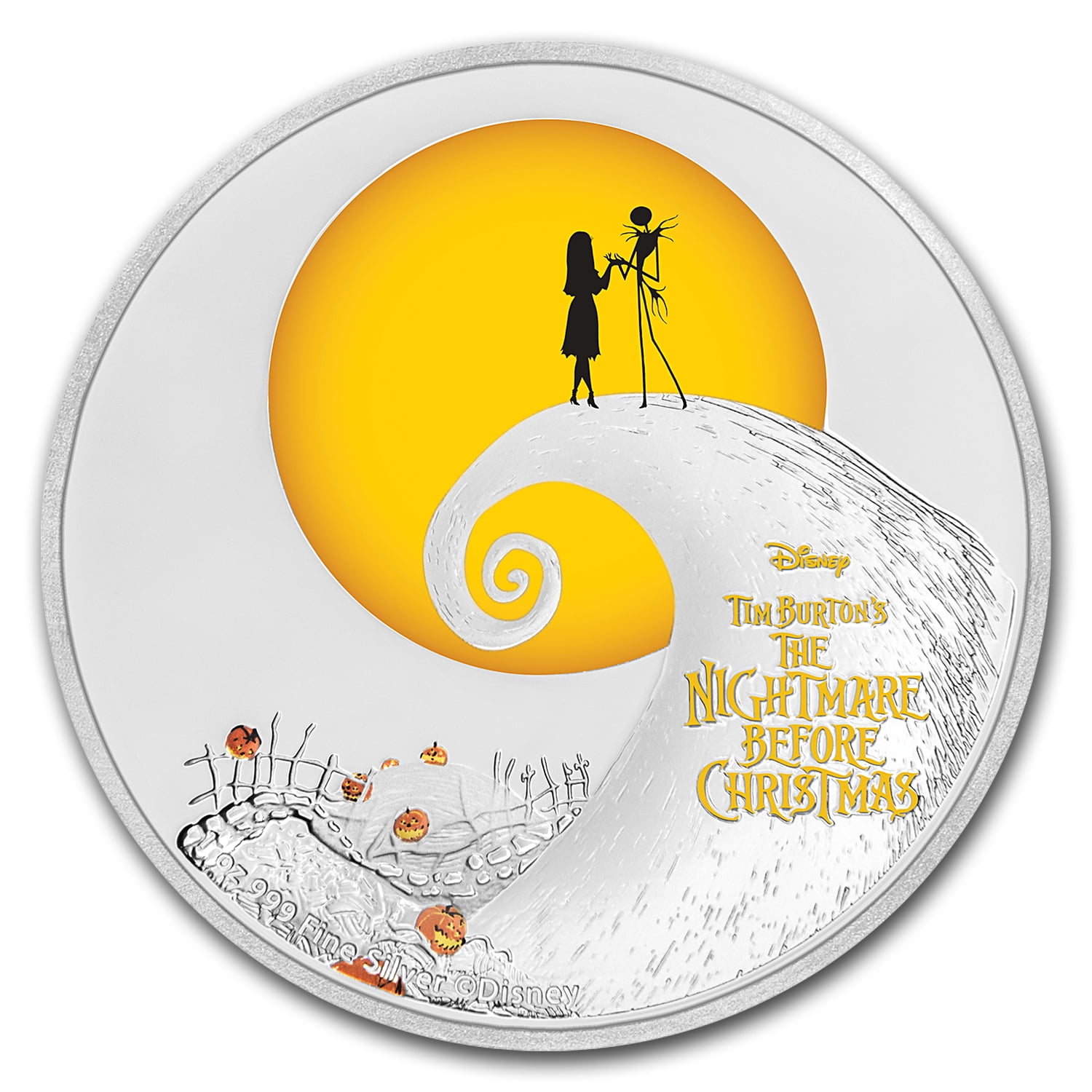 2017 Niue 1 oz Silver $2 The Nightmare Before Christmas