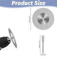 thumbnail image 2 of 10 Pcs Glass Cutting Disc 60mm Diamond Cutting Wheel Cut Off Wheels for Rotary Tool Drill Attachment Polishing Tiles, 2 of 5