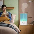 thumbnail image 4 of BlueHills Premium 5000 ML XL Essential Oil Diffuser Humidifier Large Room Huge Coverage Area 5 Liter Big Capacity High Mist Output 100 Hours Long Run Time Aroma Diffuser White G501, 4 of 8