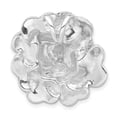 thumbnail image 4 of Sterling Silver Antiqued Marcasite Flower Chain Slide Pendant Charm, 4 of 4