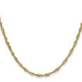 thumbnail image 3 of Chaîne Pendentif Collier Singapour en Or Jaune 14k 16 Pouces 2.75mm, 3 of 9