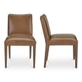 thumbnail image 2 of Moe's Home Collection CALLA Leather Dining Chair -Set of Two Brown Color, 2 of 6