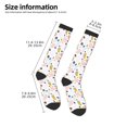 thumbnail image 5 of Fotbe Geometric Spots print Women's Men's Novelty Crew Socks Cotton Socks Knee High Socks for Walking,Running,Nurses,Pregnancy, 5 of 9