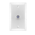 thumbnail image 2 of Plato de pared Perfect Vision Coaxial RG6 Keystone F81 Jack TV de cable blanco, 2 of 5