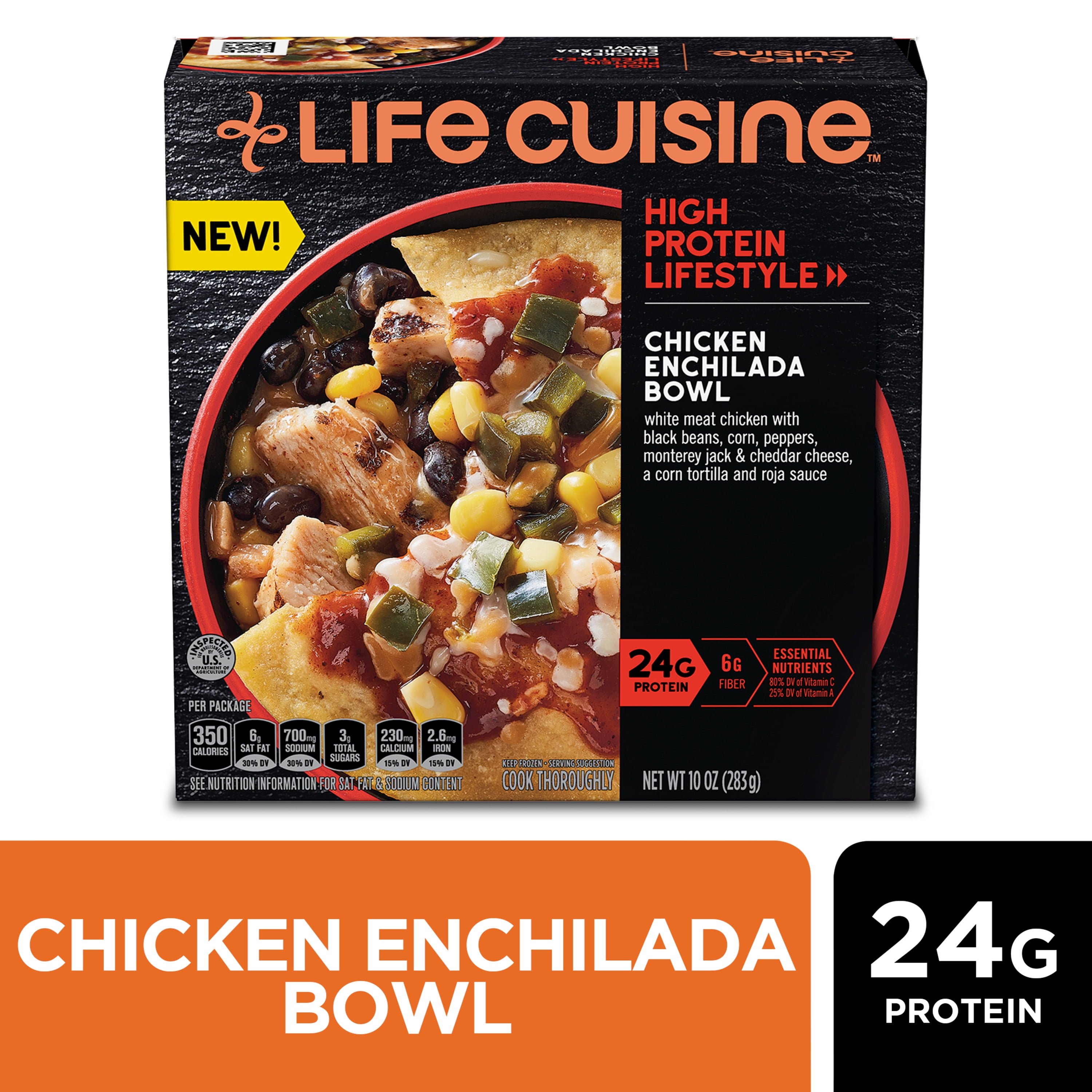 Life Cuisine Chicken Enchilada Bowl Frozen Meal 10 oz.