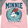thumbnail image 3 of Disney - Minnie Preppy Future Boss - Toddler & Youth Girls Raglan Graphic T-Shirt, 3 of 5