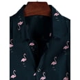 thumbnail image 2 of Mens 100% Cotton Hawaiian Shirts Button Down Short Sleeve Beach Shirts Summer Casual Aloha Shirts, 2 of 10