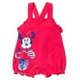 thumbnail image 5 of Disney Minnie Mouse Newborn Baby Girls French Terry Short Overalls and T-Shirt Newborn to Infant, 5 of 5