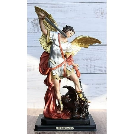 UPC 681206104985 - Ebros Large Archangel Saint Michael Slaying Lucifer ...