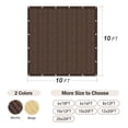 thumbnail image 4 of 90%UV Sunblock Shade Cloth for Pergola Garden Plant Cover Porch 10x10ft(3x3m), Mocha, 4 of 7
