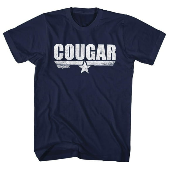 Top Gun Cougar Navy Adult T-Shirt 4Xl