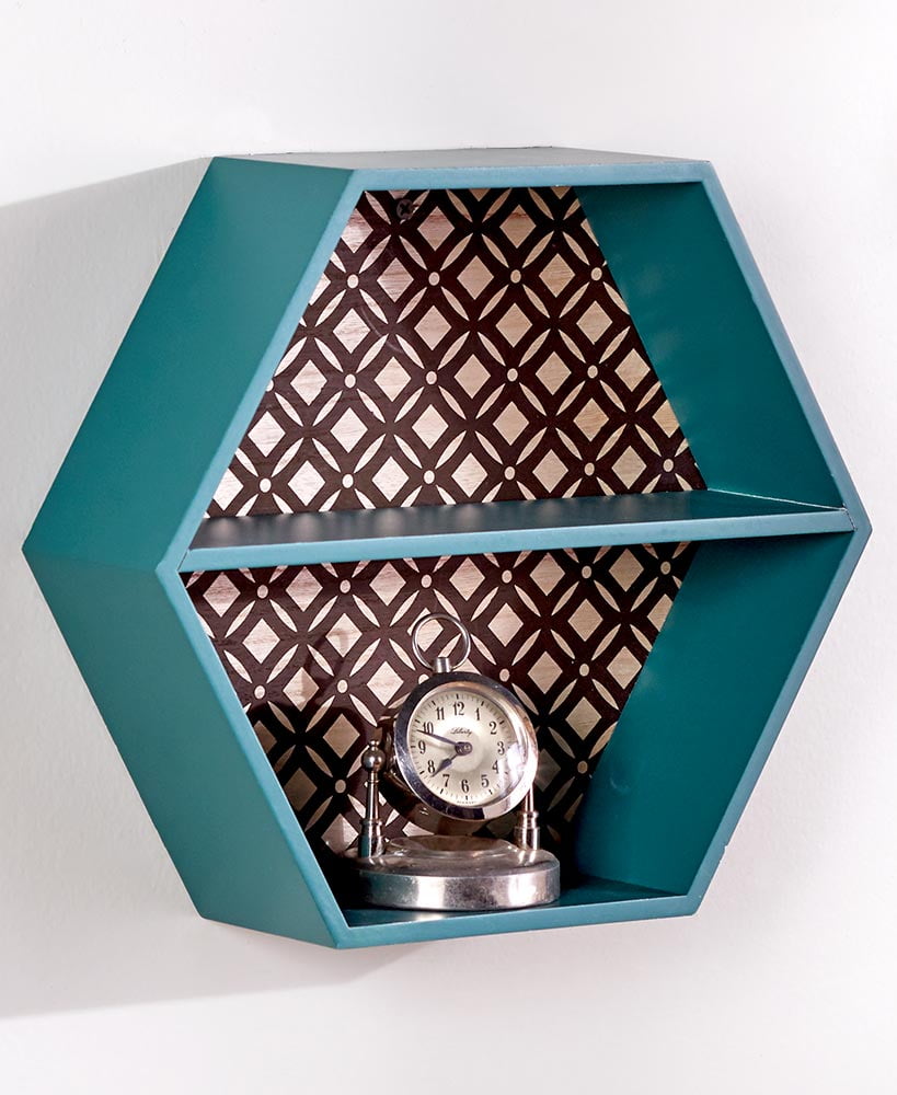 Retro Wall Shelves Teal Green