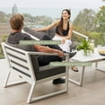 thumbnail image 6 of Sunset & Cie 4-Piece Aluminum Modern Patio Furniture Set with 1 Loveseat and Coffee Table, 6 of 7