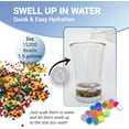 thumbnail image 3 of Clear Water Beads for Vases, Vase Fillers for Centerpieces, Transparent Gel Balls (Clear, 15,000 pcs.), 3 of 5