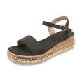 thumbnail image 6 of Mepaouo Platform Sandals Women Espadrille Wedge Comfortable Ankle Strap Open Toe Walking Slip on Shoes, 6 of 7