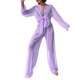 thumbnail image 5 of VISgogo, 2 uds., ropa de playa de tul para mujer, cárdigan de manga larga transparente de Color sólido + conjunto de pareo de pantalones largos para mujer, S/M/L VISgogo  moda, 5 of 9