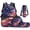 American Flag, variant on Jeiento Capybara Backpack for School Boys Girls 17 Inch 4 PCS Backpack with Lunch Box Pencil Case Water Bottle Holder Travel Daypack Sport Bookbag for Boys Middle School, Purple