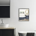 thumbnail image 2 of Stupell Industries Blue Tub Bathroom Scene Gray Framed Floater Canvas Wall Art design by Kim Allen, 21 x 17, 2 of 9