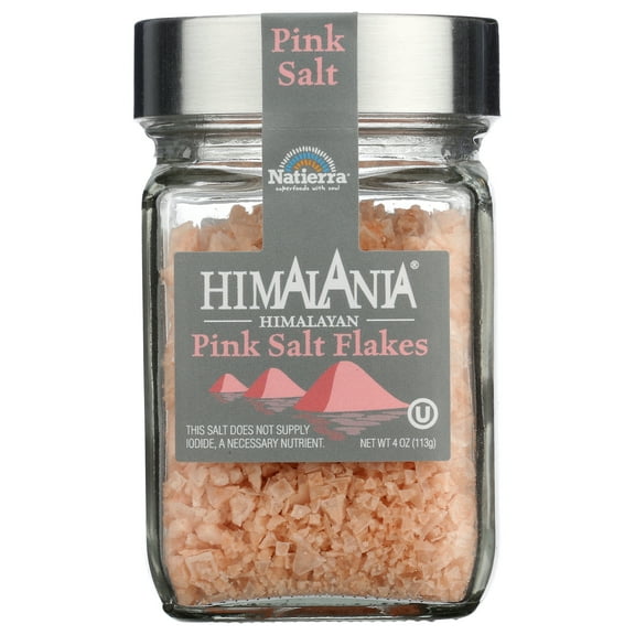 Pack of 6, Natierra Himalania Himalayan Pink Salt Flakes, 4 oz