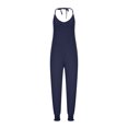 thumbnail image 3 of Jumpsuits for Women Halter Backless Summer Rompers Beam Foot Long Pants One Piece Outfits Playsuits with Pockets, 3 of 6