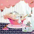 thumbnail image 2 of Pictura Pink Bathtub : Bubble Bath : Vanity Desk and Mirror 3D Pop Up Keepsake Greeting Card, 2 of 3
