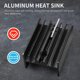 thumbnail image 2 of 10 Pcs 21x15x11mm Black Aluminum Heat Sink for TO-220 Mosfet istors, 2 of 5