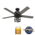 thumbnail image 2 of Hunter - Astwood II  Indoor Ceiling Fan With Light, Remote, 52-inch, Matte Black, Casual-style, 4-speed WhisperWind Motor, 52994, for Living Rooms, Bedrooms, 2 of 18