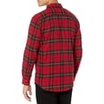 thumbnail image 3 of DOPI Men Long Sleeved Flannel Shirt Striped Shirt Men's Plaid Coat Autumn And Winter Daily Coat (available In Large And High Sizes), 3 of 7